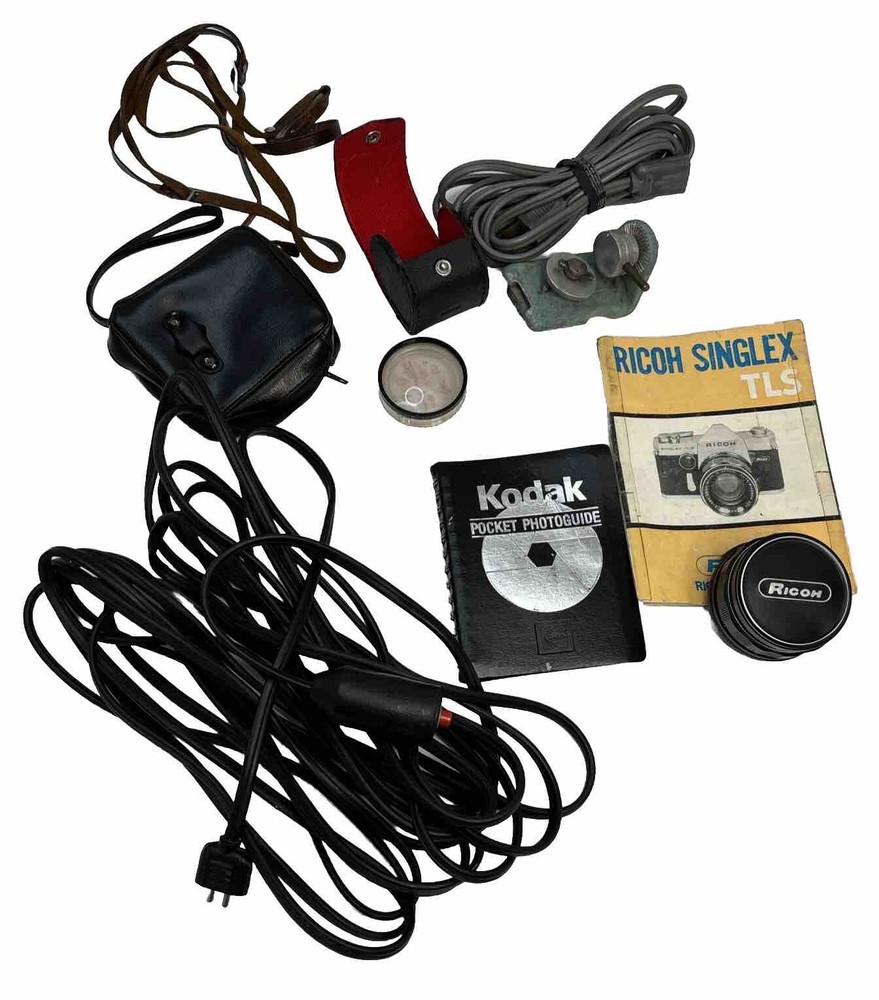 VTG Camera Lot Len Cords Accessories Lot
