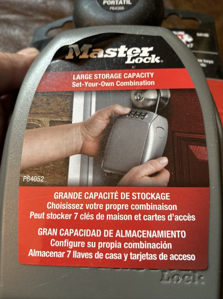 Master Lock Portable Lock Box Large Storage Capacity