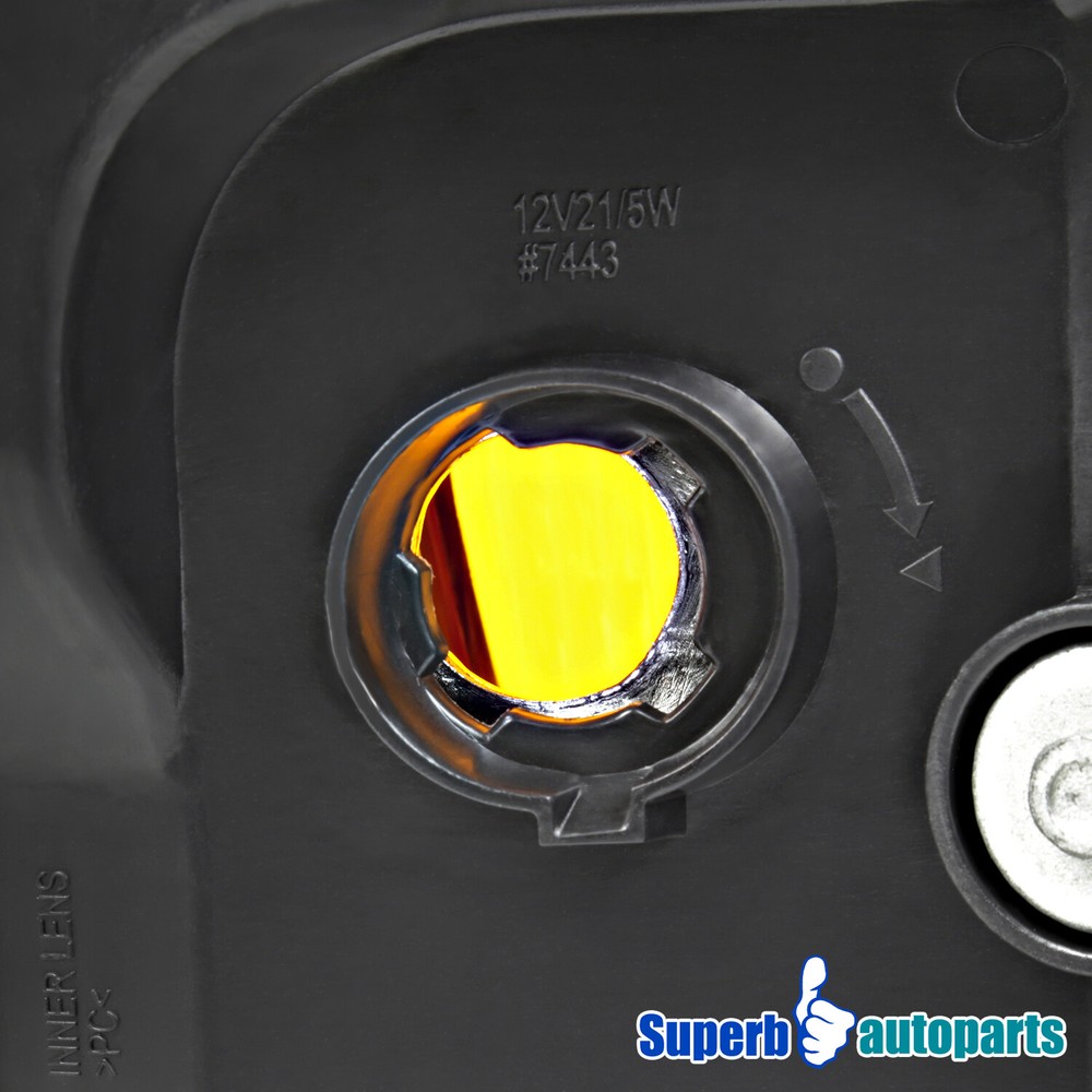 For 2003-2008 Honda Element Black Headlights OE style Replacement Left+Right