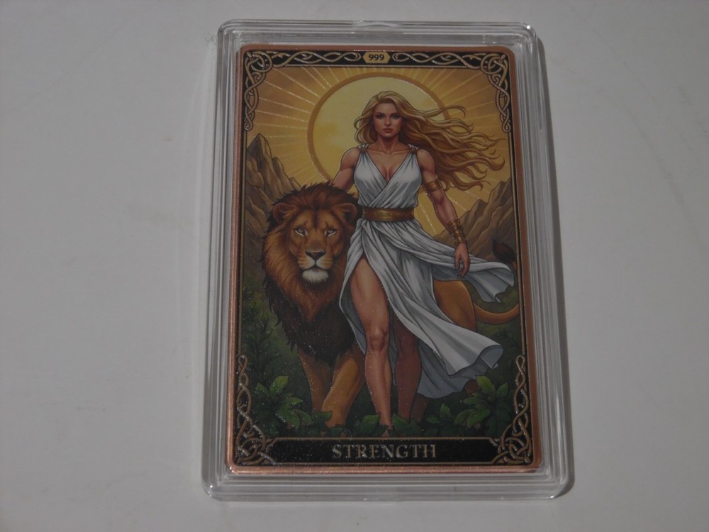 Torocard Strength Colorized 1 oz Copper Card In Capsule