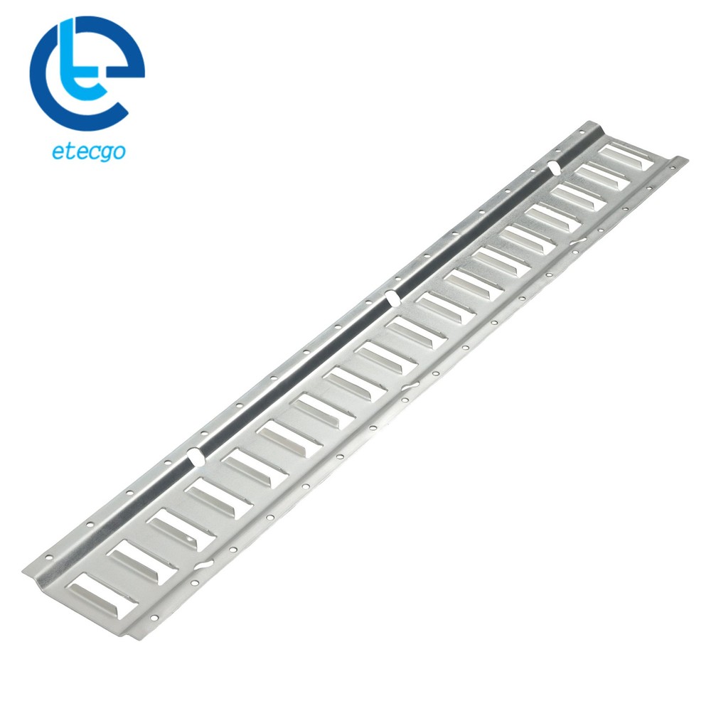 4x 3' Silver E Track Rails Galvanized Steel Construction For Freight Trailers