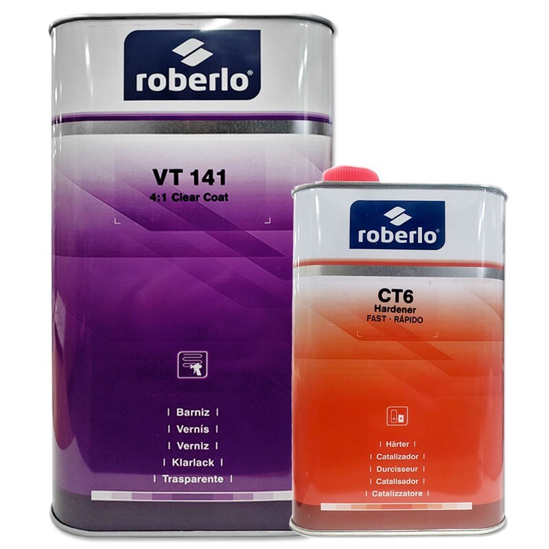 Roberlo 4:1 Medium Solids Acrylic Polyurethane Clear Coat, VT141