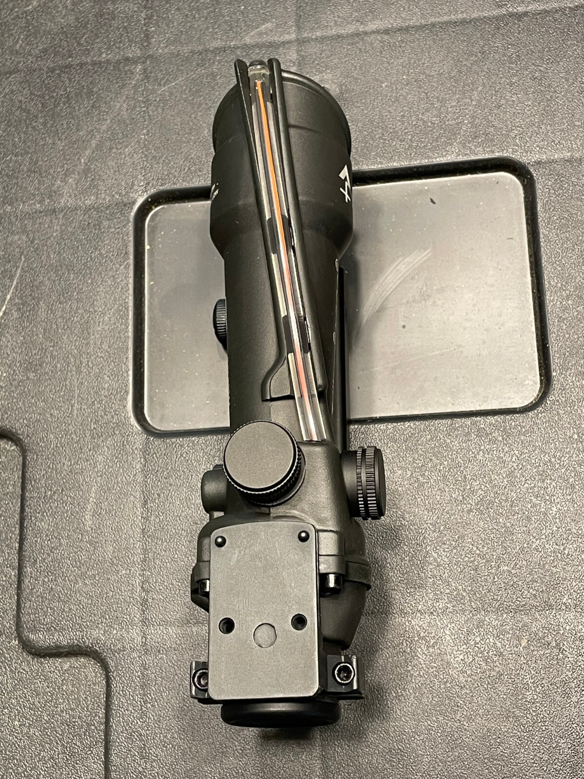 5x35 BDC Scope Fiber Optic Chevron Reticle Red Rifle Scope