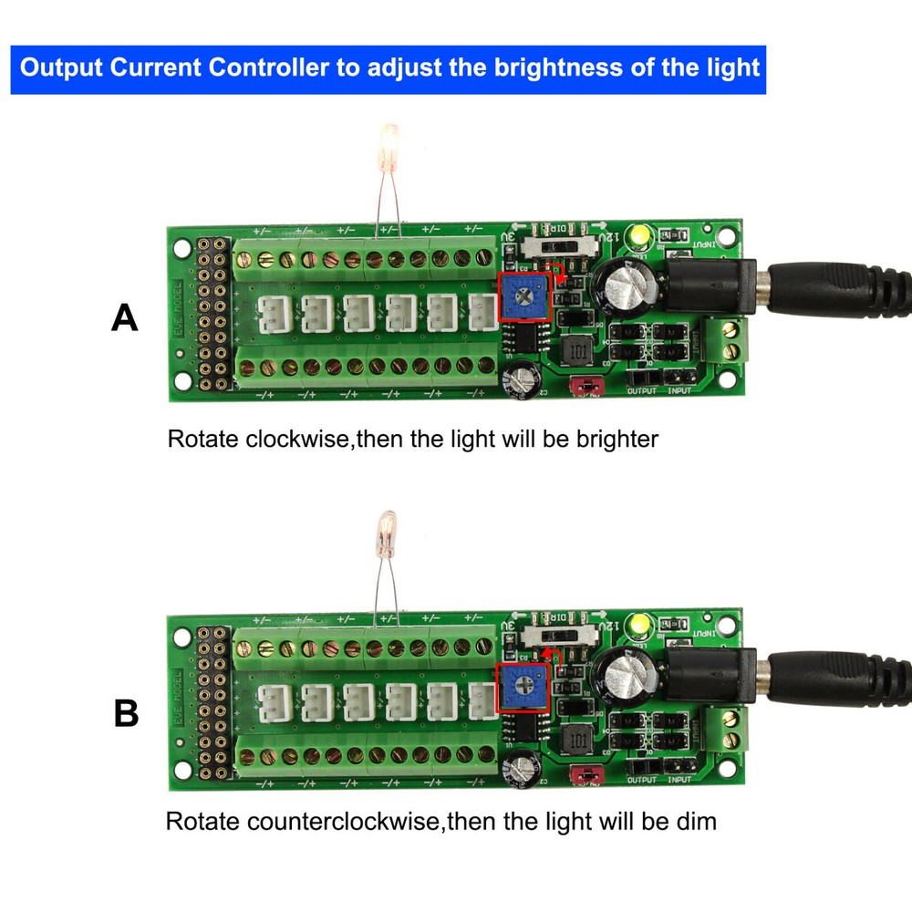 Power Distribution Board Self-adapt Power Distributor+Accessory LED Light Hub