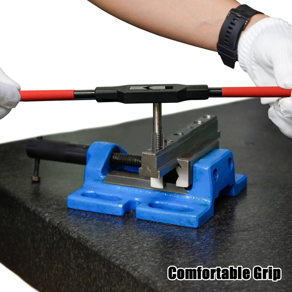 2 Pcs Adjustable Wrench Handle Set - Tap Reamer Ratcheting Handle for Tapping...