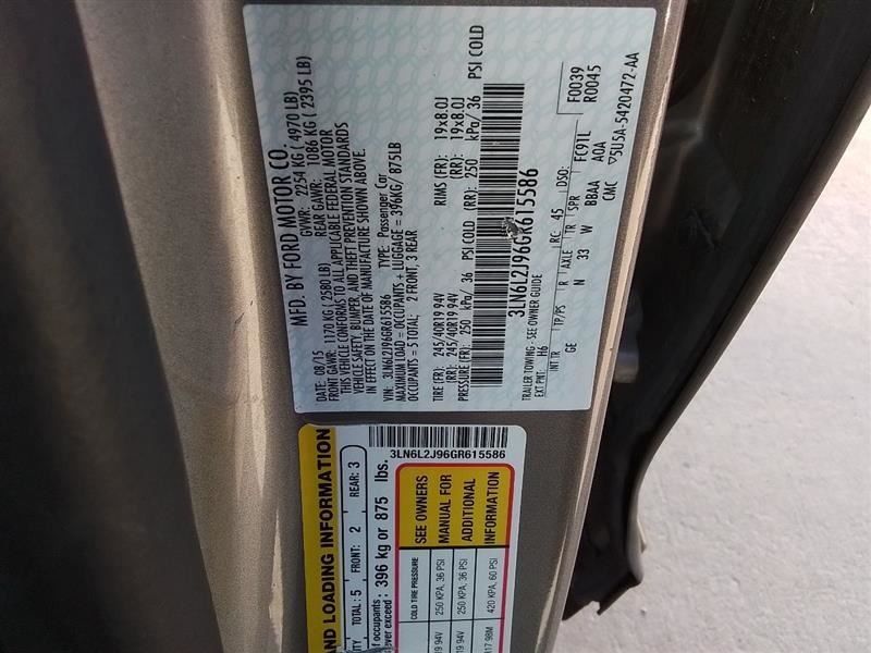 2013-2016 Lincoln MKZ Front Center Dash Screen