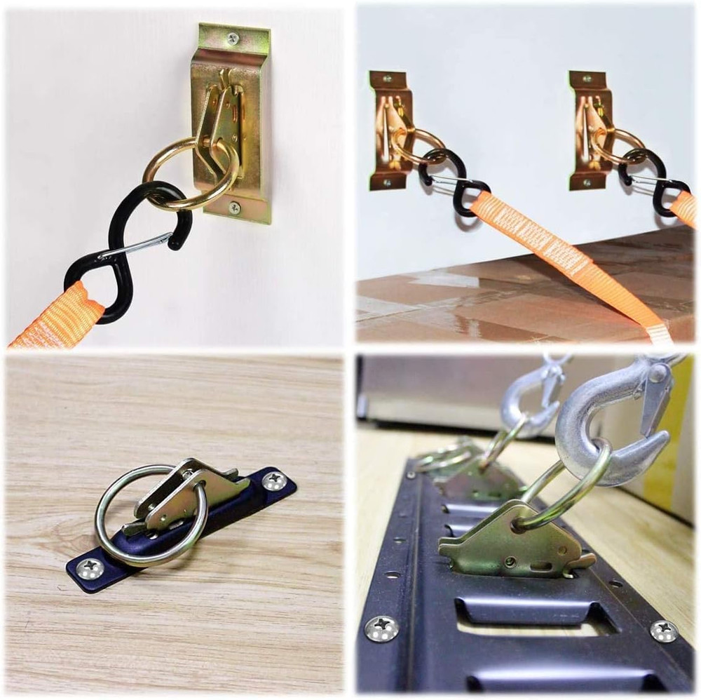 Heavy Duty E Track O Rings Tie down Anchors E-Track Tie-Down Rail System Accesso