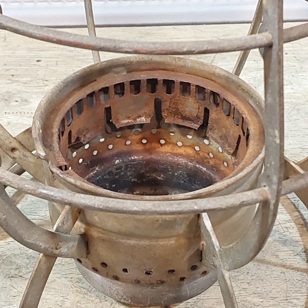 Dietz 39 Steel Clad Lantern - Frame and Ventilator - Surface Rust inside
