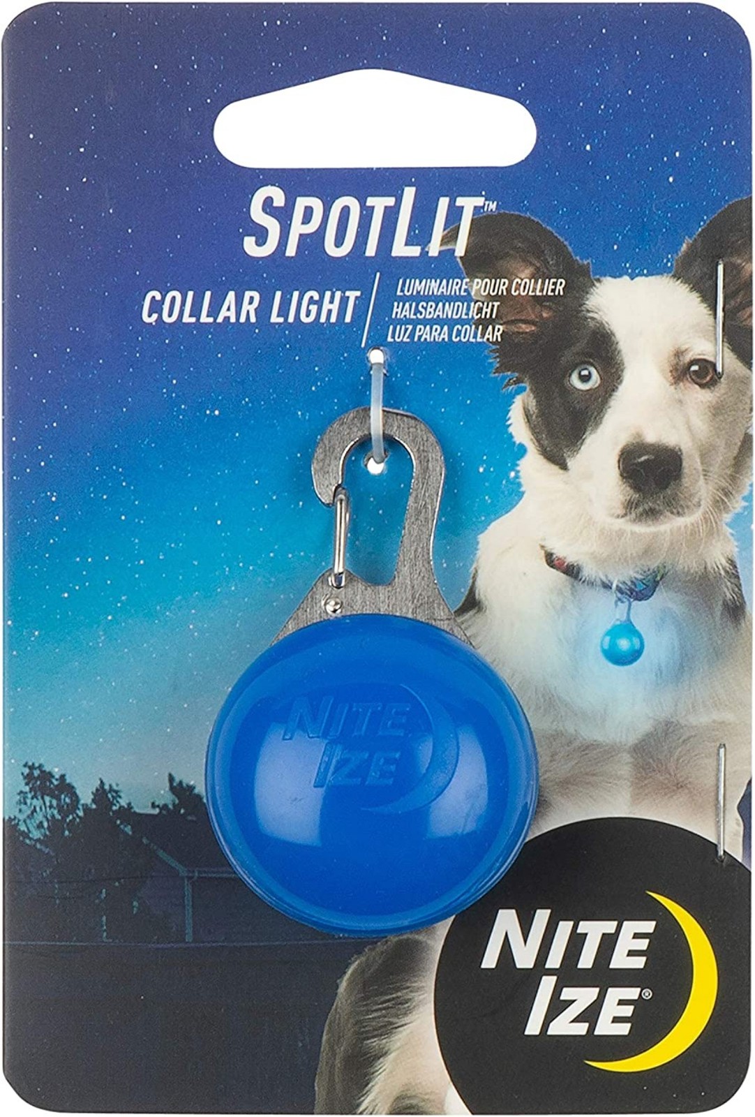 Nite Ize SpotLit Collar Light - Blue Plastic