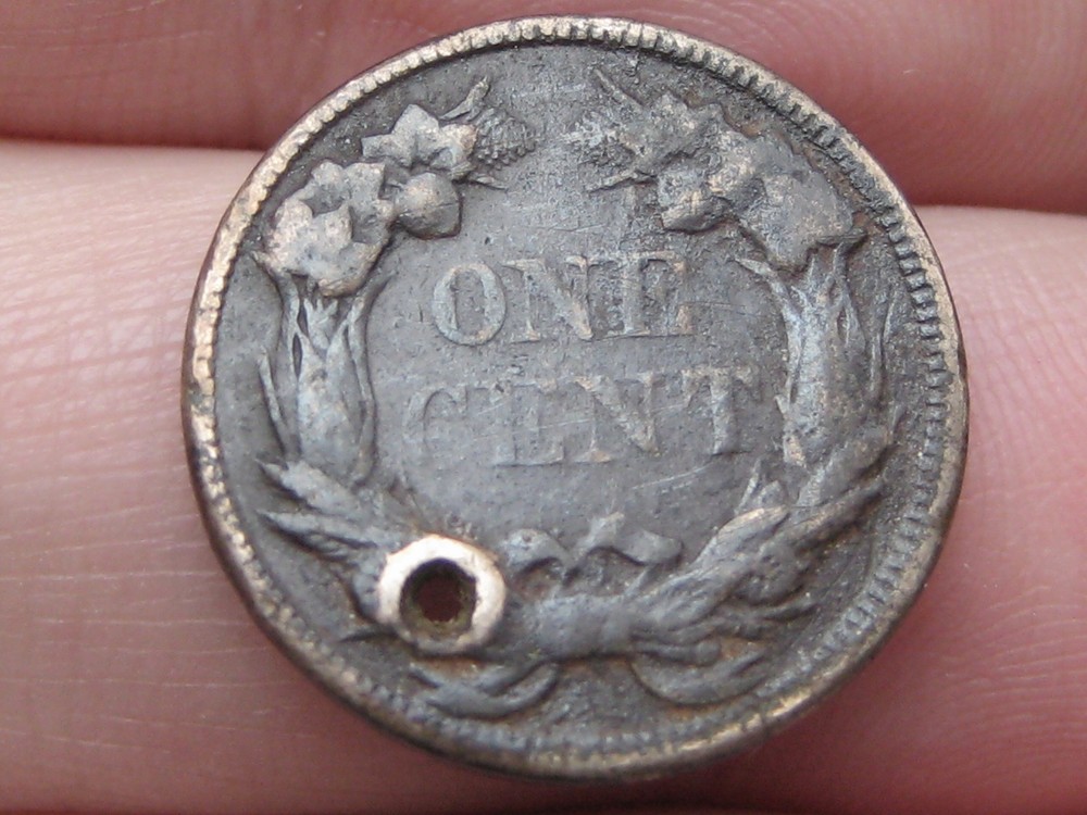 1857 Flying Eagle Penny One Cent- VG/Fine Details