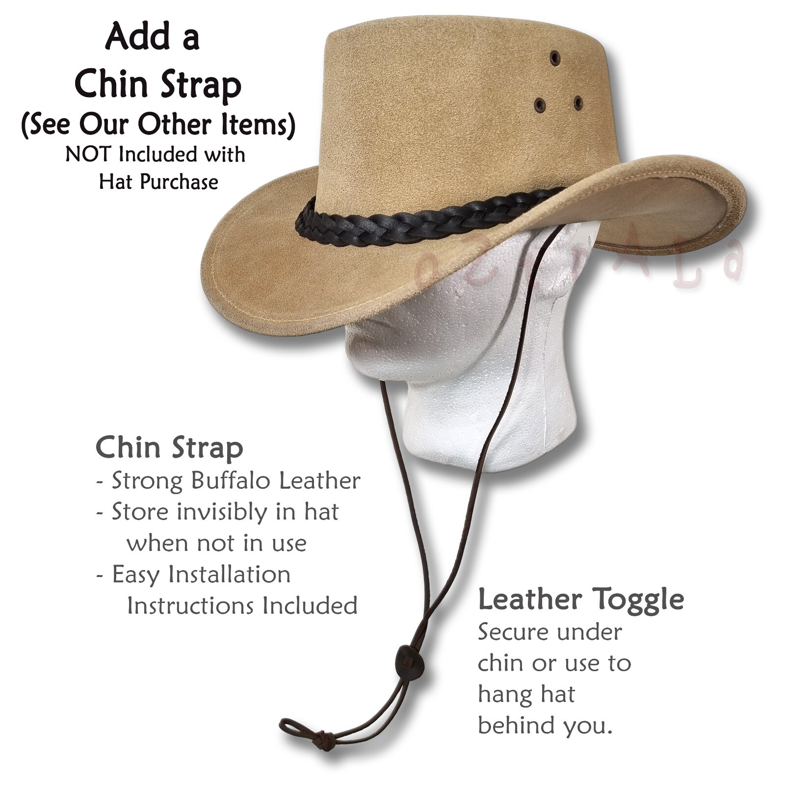 【oZtrALa】Australian OIL LEATHER Hat Outback Men Bush Jacaru Cowboy AUSSIE Fedora