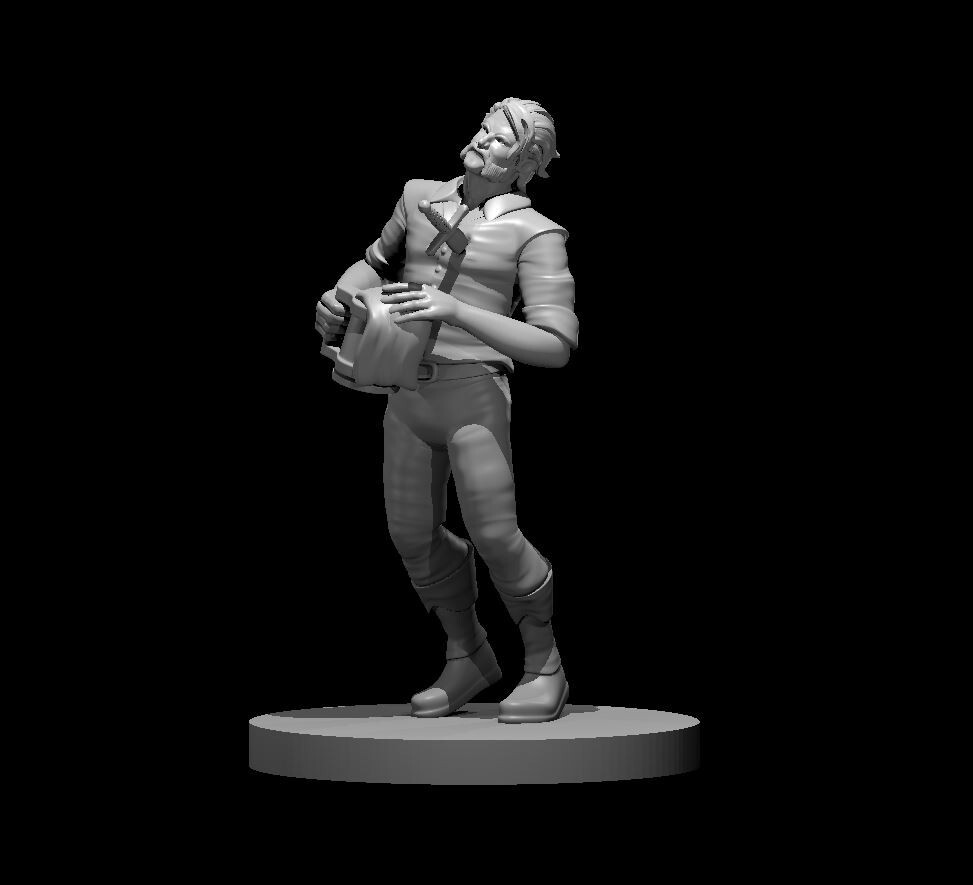Ghost Bartender Monster Manual 28mm Scale DND D&D Tabletop Mini