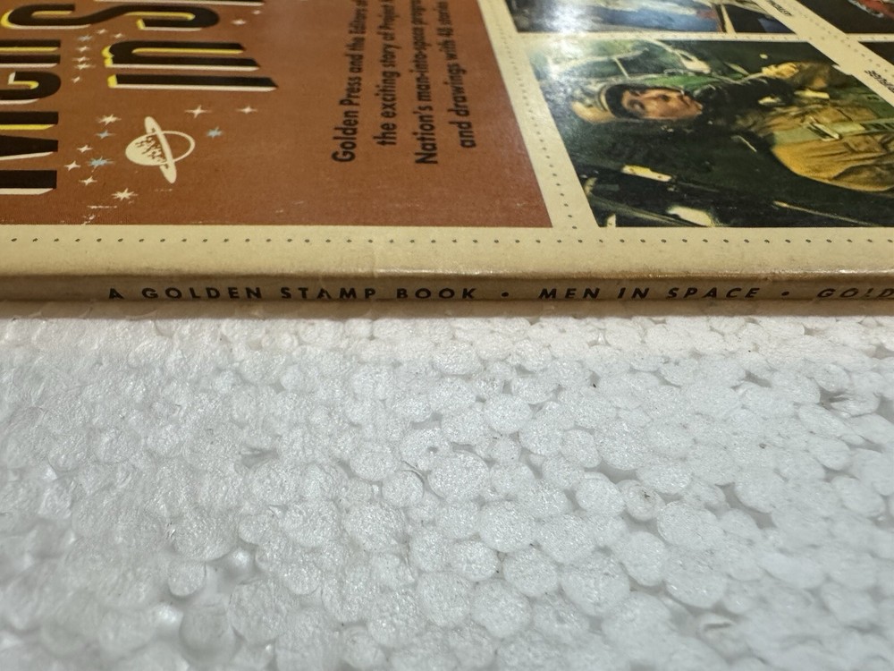 Vintage 1961 Men In Space Learn about Sticker Book - Golden Press New York