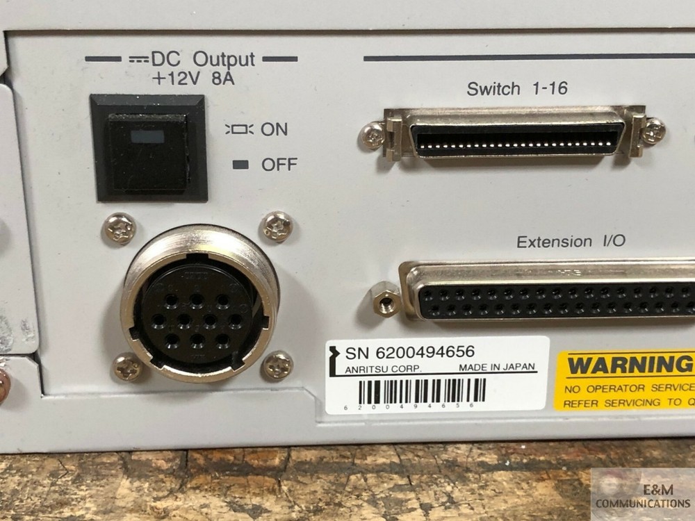 MN7451A ANRITSU RF SWITCH DRIVER UNIT WITH SLIDE RACK BRACKETS INSTALLED