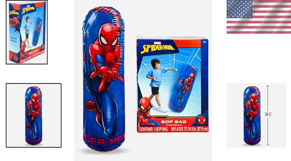 Spiderman 34.5" Bop Bag 34.5", Blue