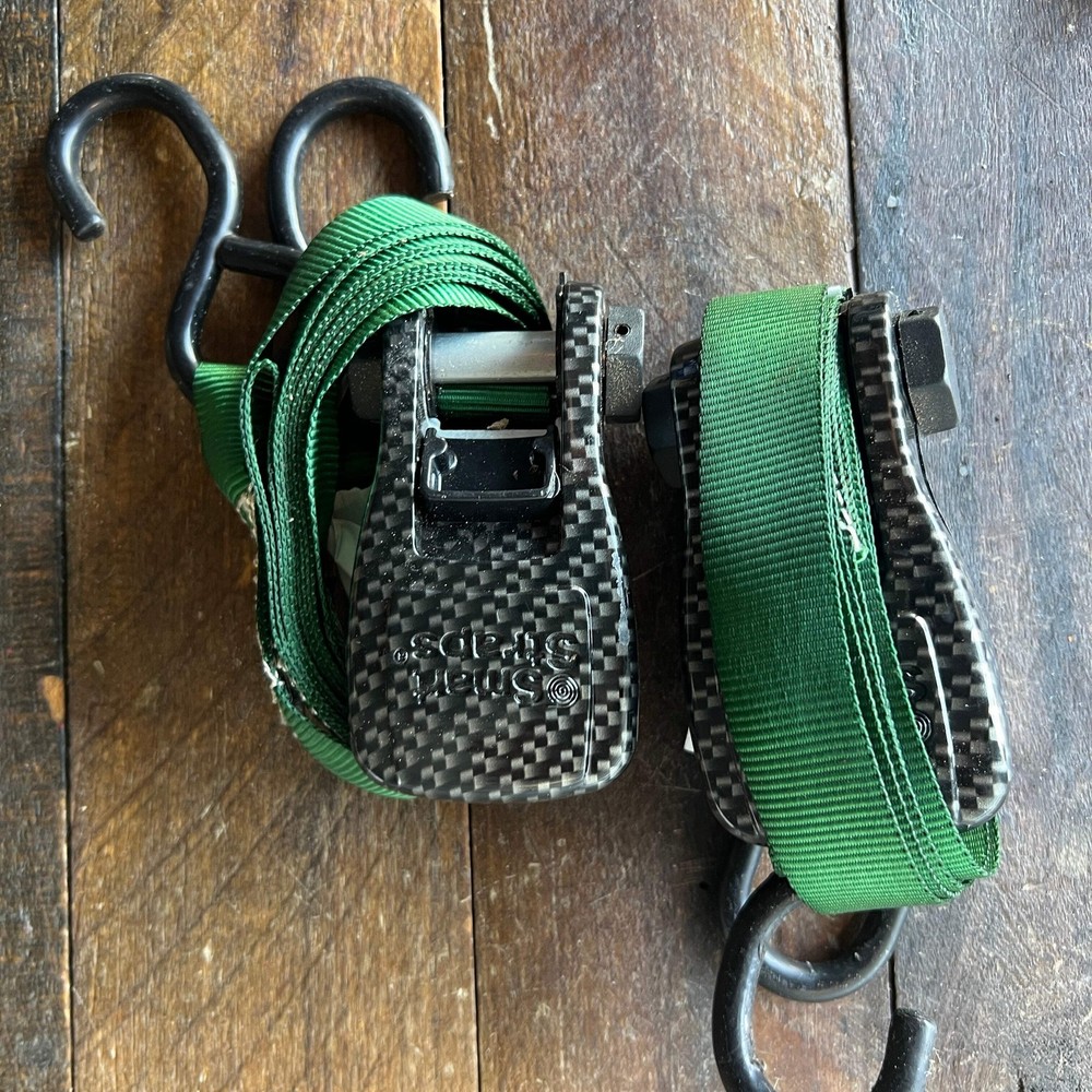 Smart Strap Green Ratchet Straps (Pair)