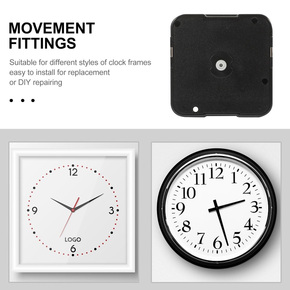 Quartz Clock Movement Replacement, Unthreaded 8mm Shaft, Battery Operated, DIY