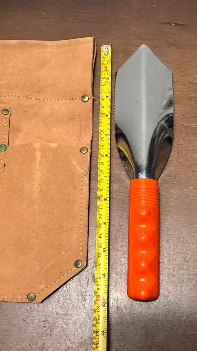 Super Gator Stainless Steel Digging Tool & knife w/Sheath - Metal detecting NOS