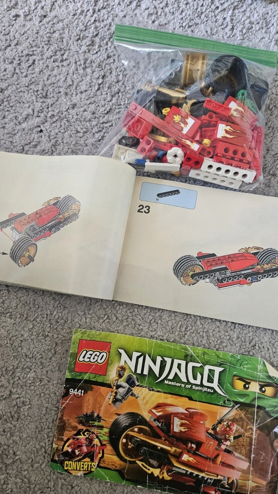 lego 9441 kai's blade cycle 100% Complete