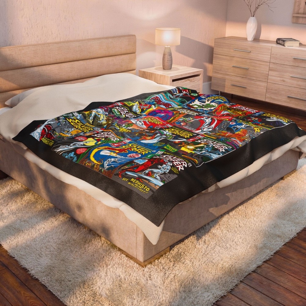 Silver Surfer Blanket - Classic Silver Age Art - Marvel Comics - Soft & Comfy