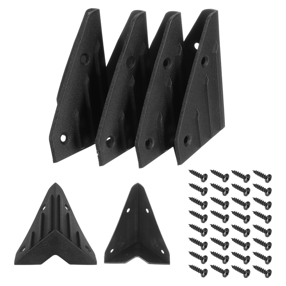 8 Pcs Speaker Corners Protector 45x45x74mm Plastic Edge with 32 Pcs Screw