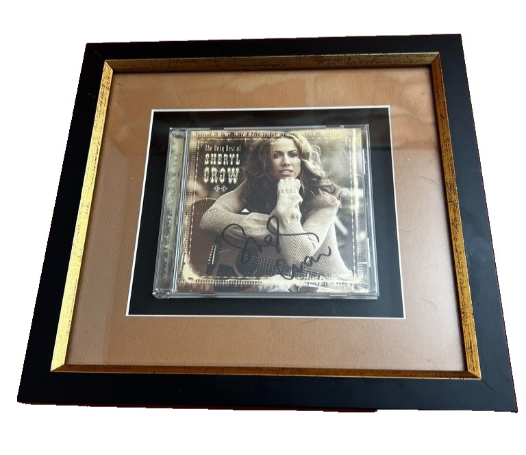 Autographed, professionally framed Sheryl Crow CD