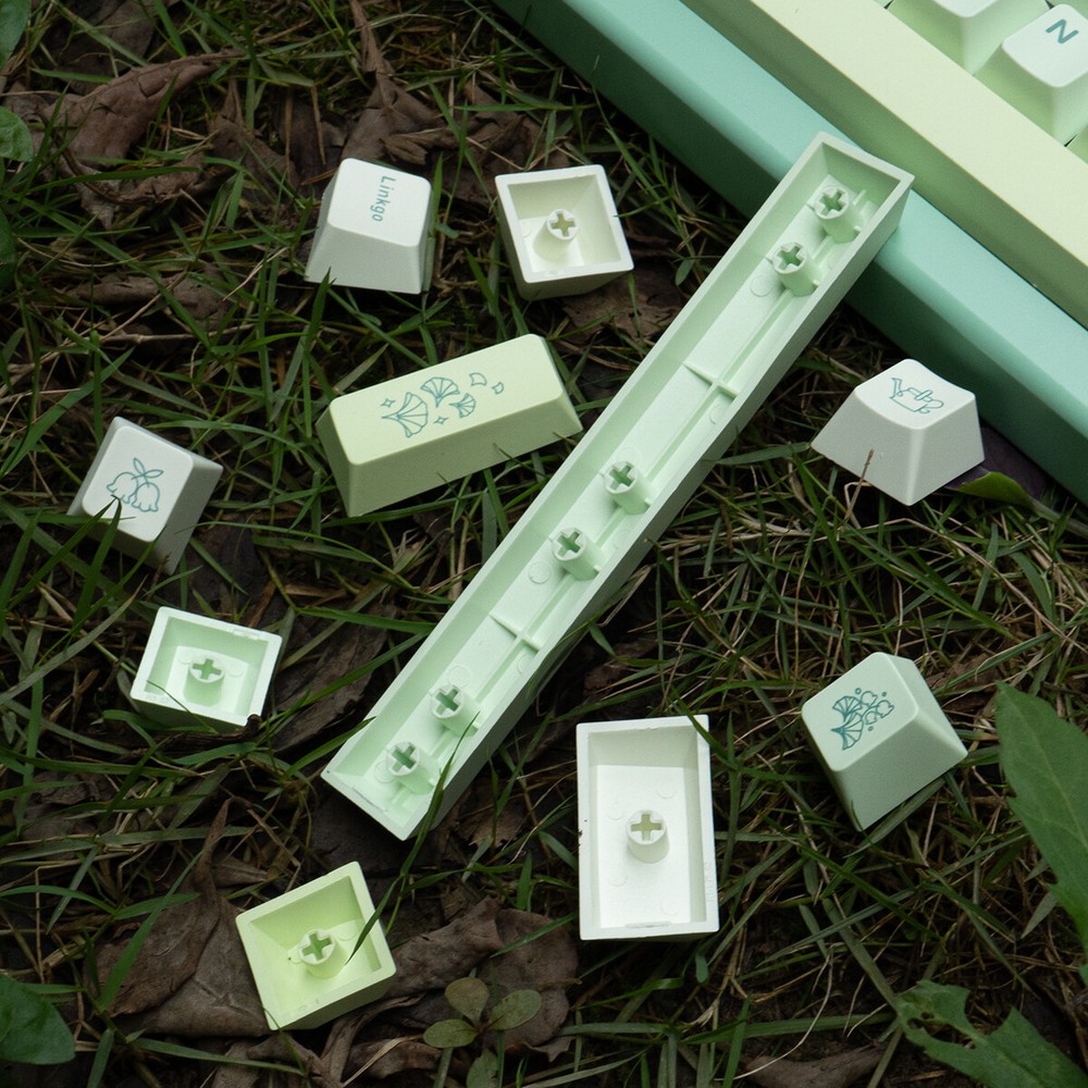 Ginkgo Theme Keycaps 143Pcs/set PBT Cherry Profile