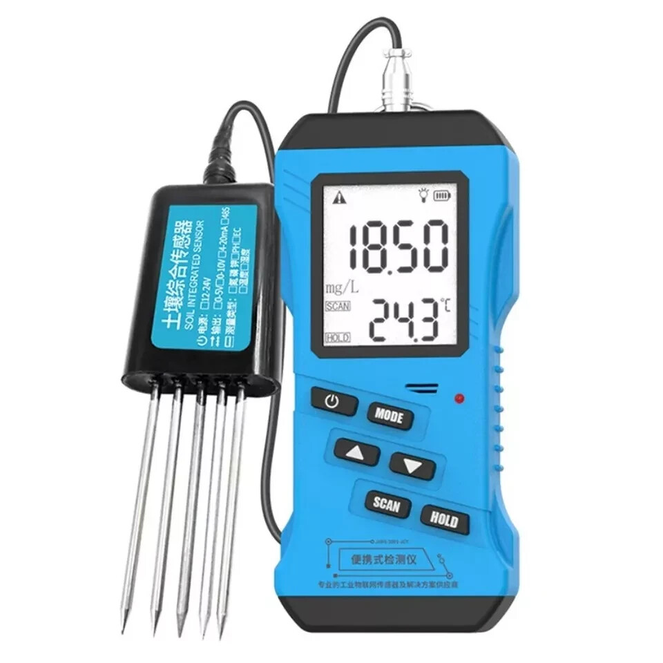 4 in 1 Rapid Soil Tester Meter Nitrogen Phosphorus Potassium EC PH Humidity