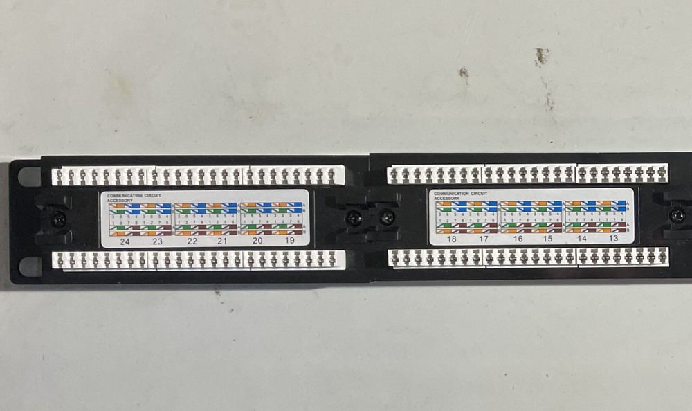 19 inch 24 position punch down CAT 6 patch Panel