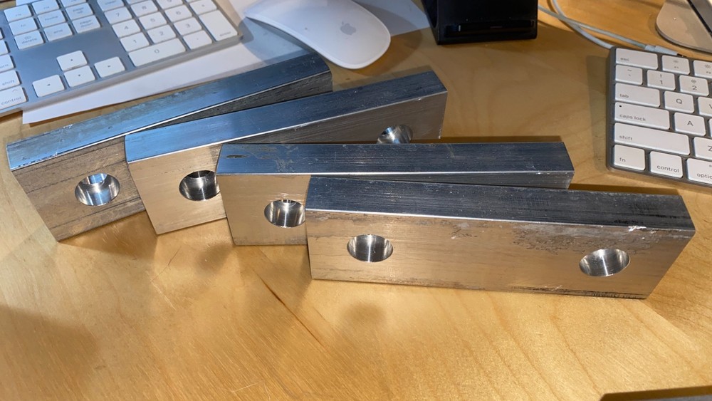 4 sets Aluminum Soft Jaws for 6" Kurt (8 JAWS)