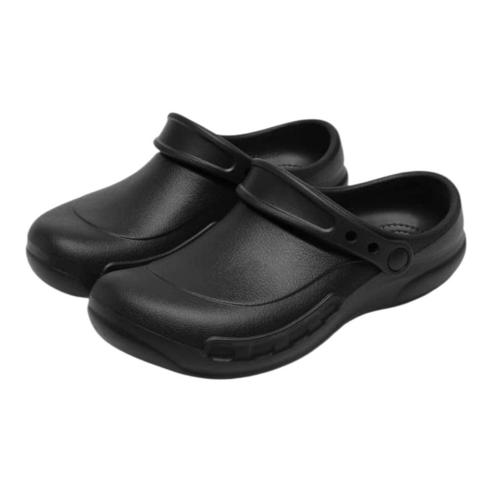 Crocs Black Work Clogs with Strap