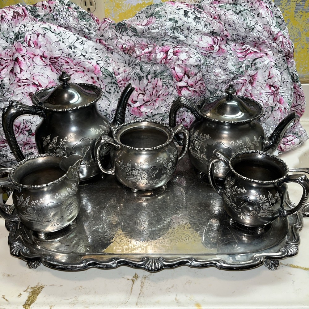 Barbour Silver Co. Quadruple Tea Service Set # 2419