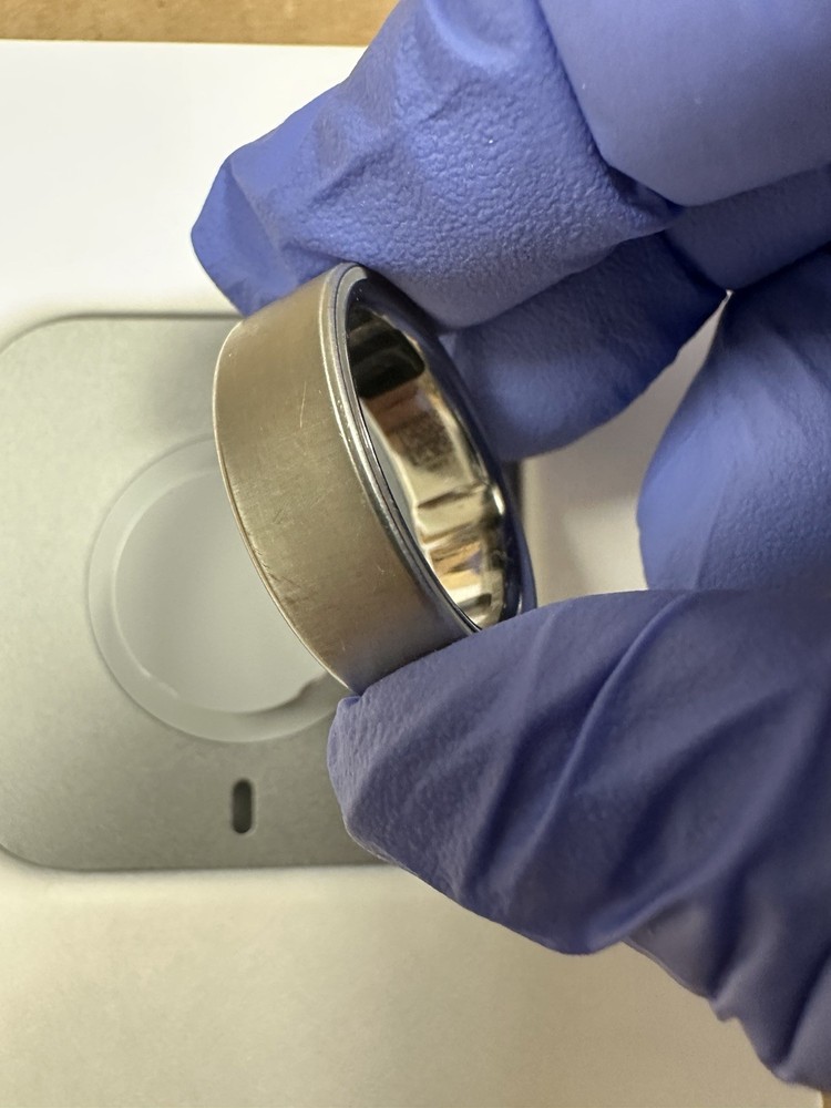 Oura Ring 4 BRUSHED SILVER Bluetooth Activity Tracker Size 11