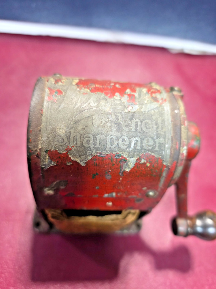 Antique 1920s "Wizard" Pencil Sharpener, Automatic Pencil Sharpening Co, Chicago