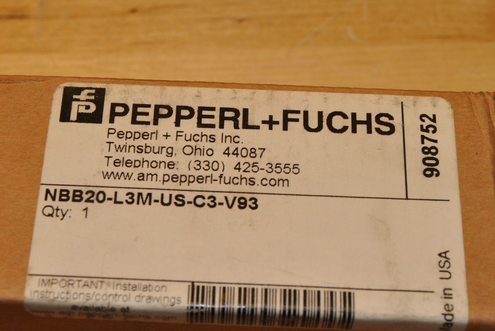 Pepperl & Fuchs NBB20-L3M-US-C3-V93 Inductive Sensor