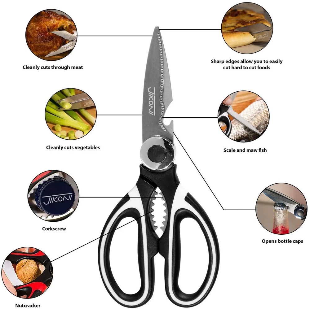 2 Pack Heavy Duty Kitchen Shears Stainless Steel Kitchen Scissors Ultra Sharp