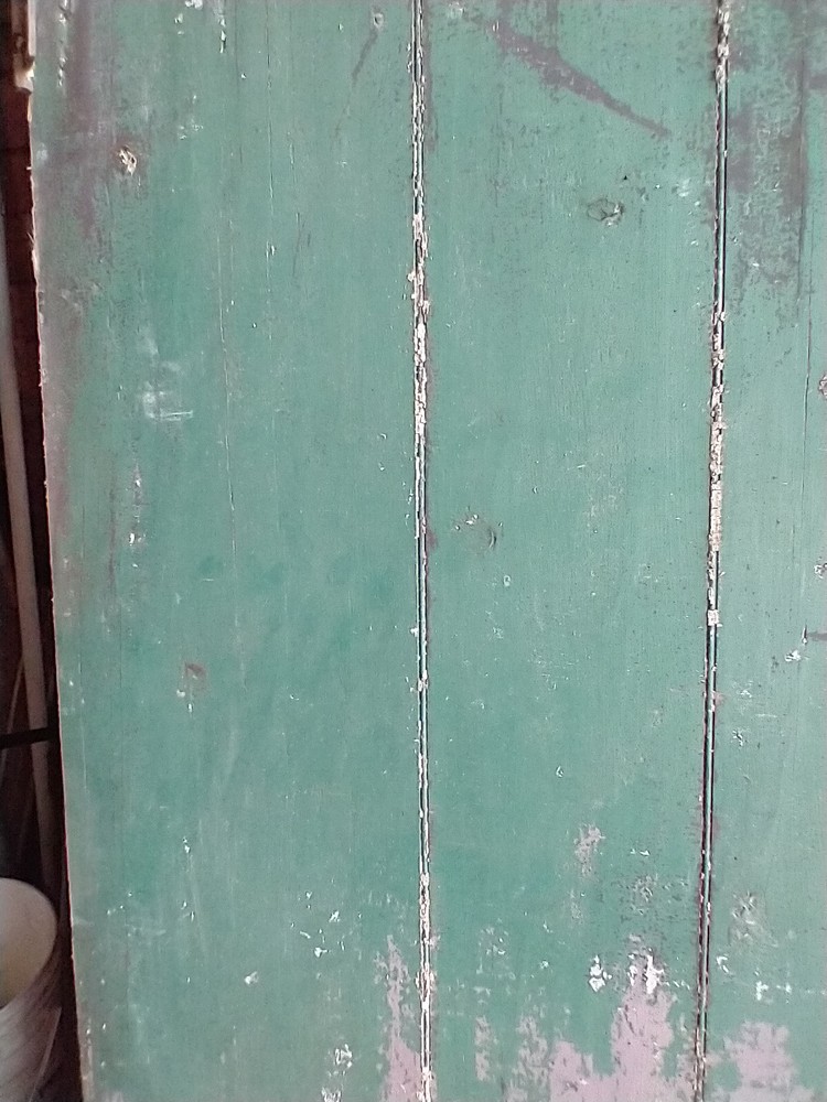Barn Door ANTIQUE GREEN PAINT LATCH SQUARE NAILS PRIMITIVE