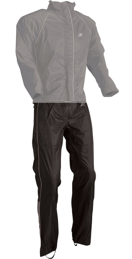 Z1R Mens Waterproof Rain Pants Black