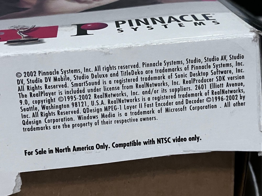 Pinnacle Studio DV Version 8 Booster 2B PCI Card Firewire Movie Making Systems