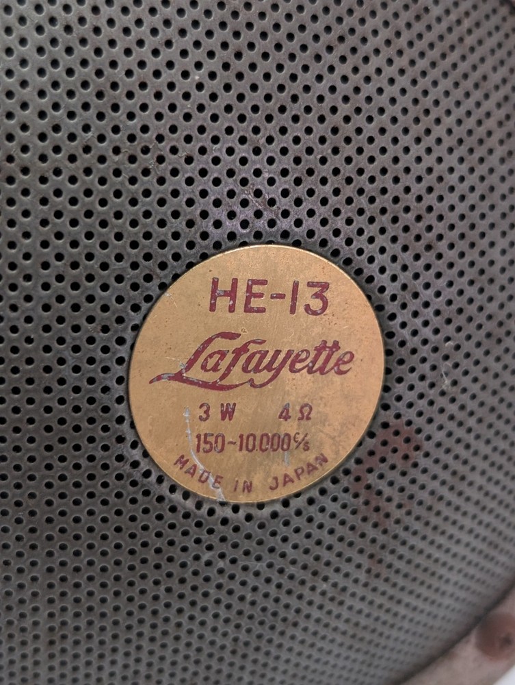 VINTAGE LAFAYETTE HE-13 SPEAKER UNTESTED COLLECTABLE