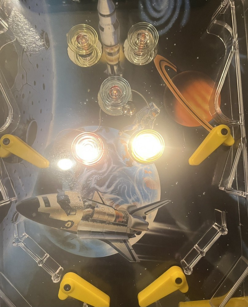 VTG Space Shuttle Adventure Digital Pinball Machine Electronic Table Top w/ Box