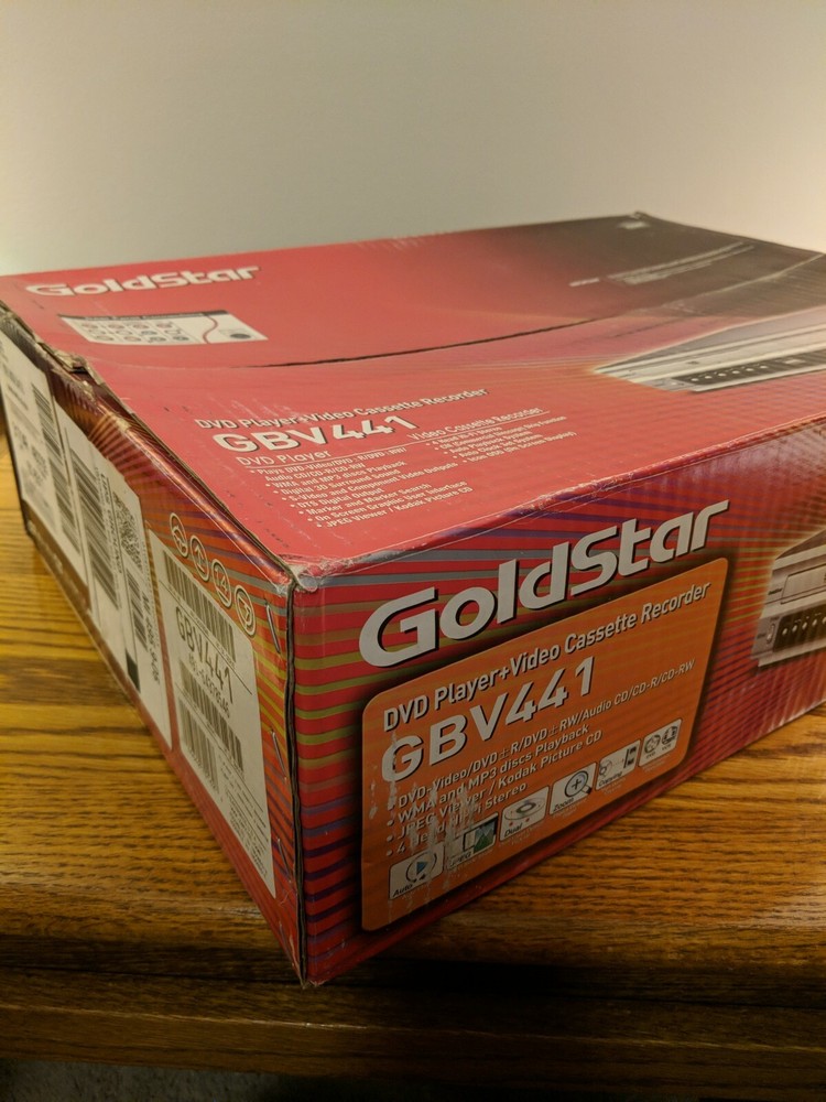 GoldStar DVD Player Plus VCR VHS GBV441 Empty Box
