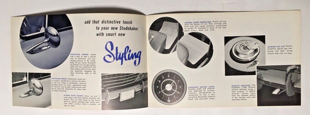 1965 Studebaker Daytona Cruiser Commander Accessories Booklet, EUC