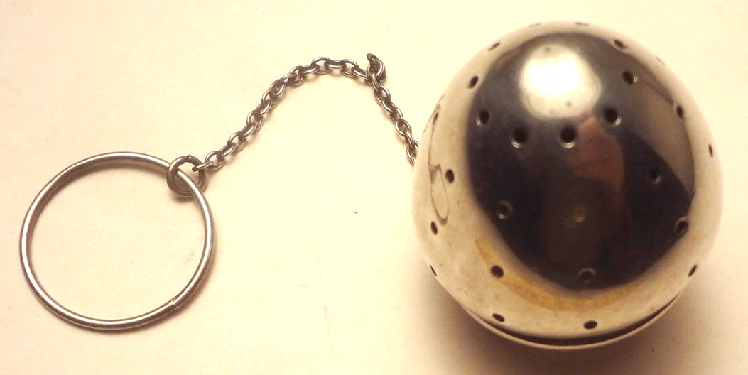 📌c1898 WATROUS MFG. CO. sterling silver #21 ACORN SHAPE TEA BALL -TOP CONDITION