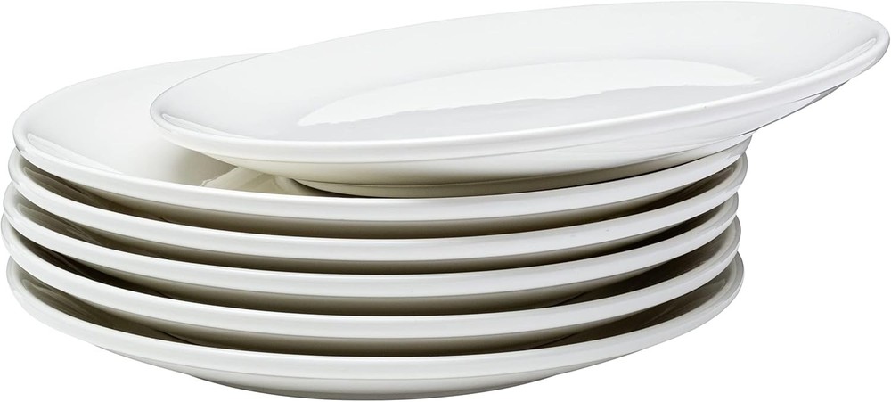 Dinner Plate, White Plates, 9 Inch Ceric Dinner Plates Set,