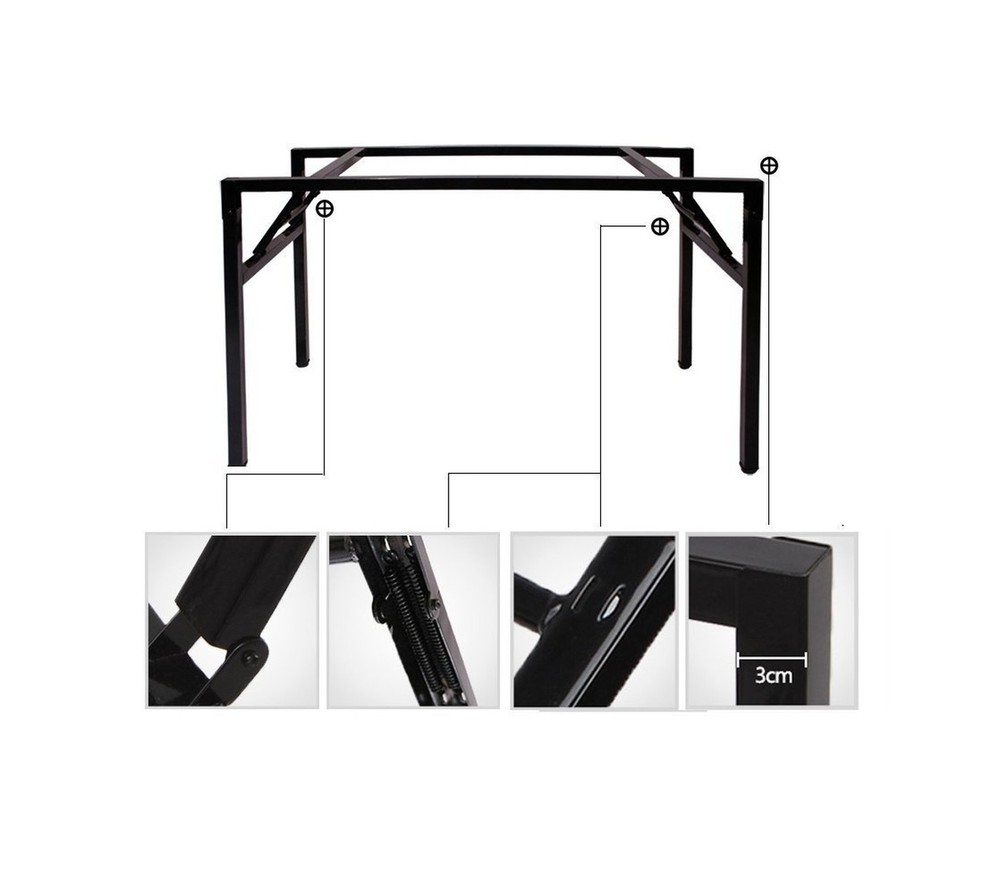 Need Home Office Desk 47 inches Folding Computer Table Workstation No Install...