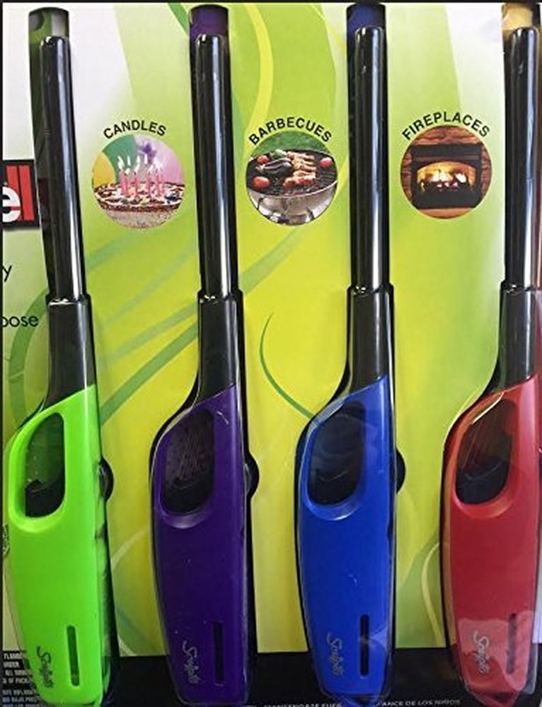 New Scripto AIM 'N Flame Camping Multi-Purpose Lighters, (Total Pack of 4)