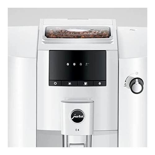 Jura E4 Automatic Coffee Machine Piano White