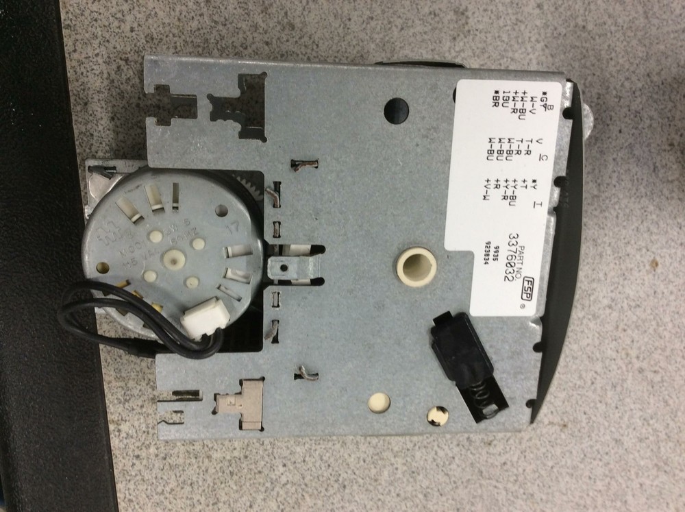 OEM Whirlpool Dishwasher Timer Assembly Part # 3376032