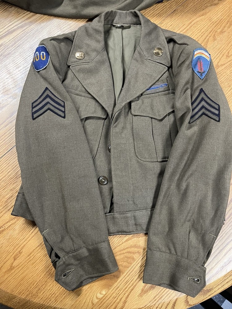 WWII 100th Infantry Division Named Ike Jackets Theater Made Patch